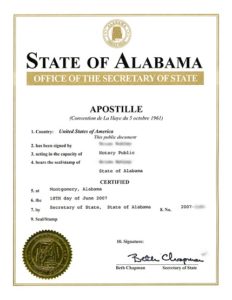 apostille notary hague convention
