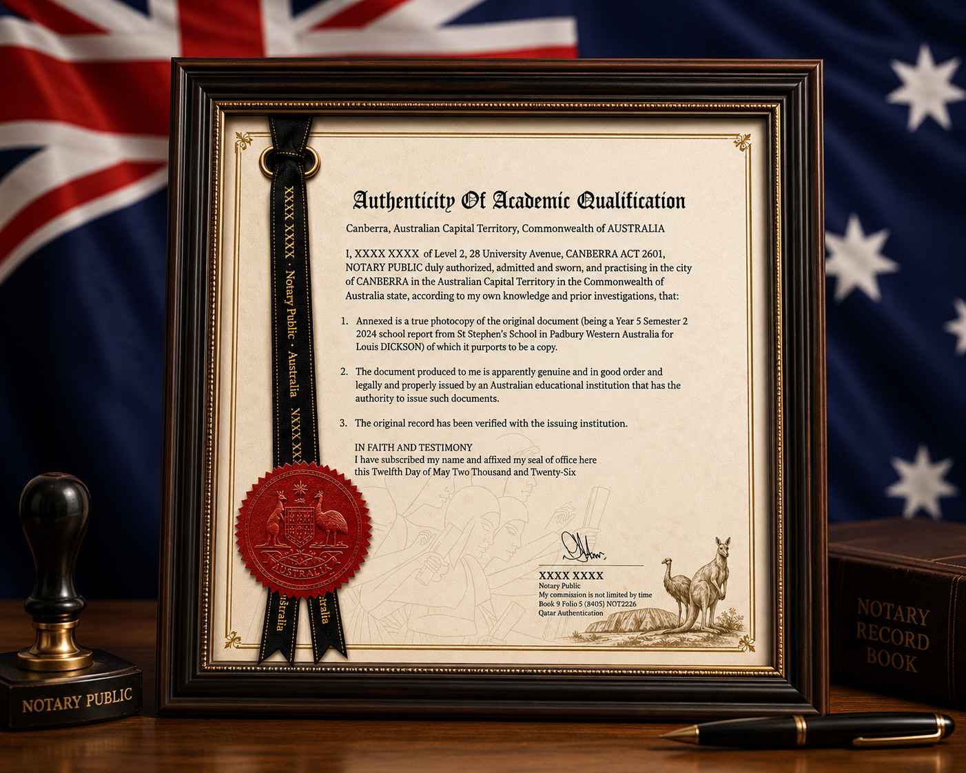 Sheen Services Australian certificate attestation support in Qatar
