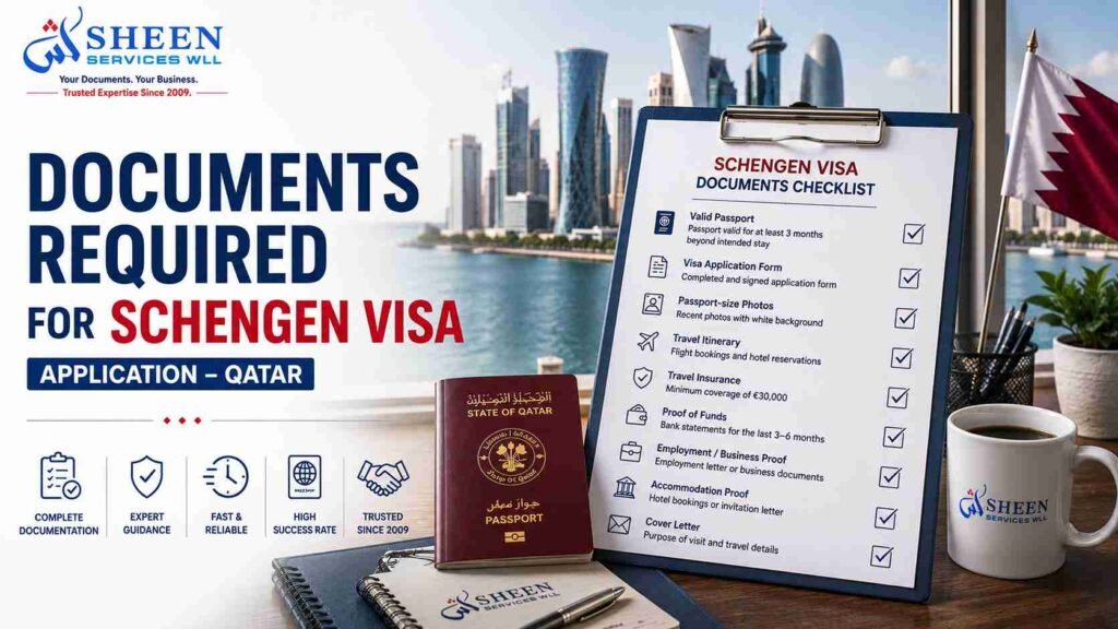 document required for a Schengen visa 
