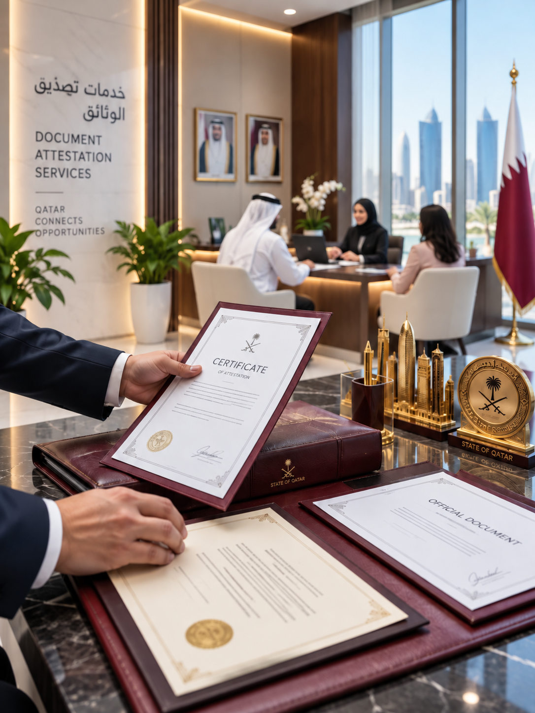 Professional certificate and document attestation support in Qatar by Sheen Services