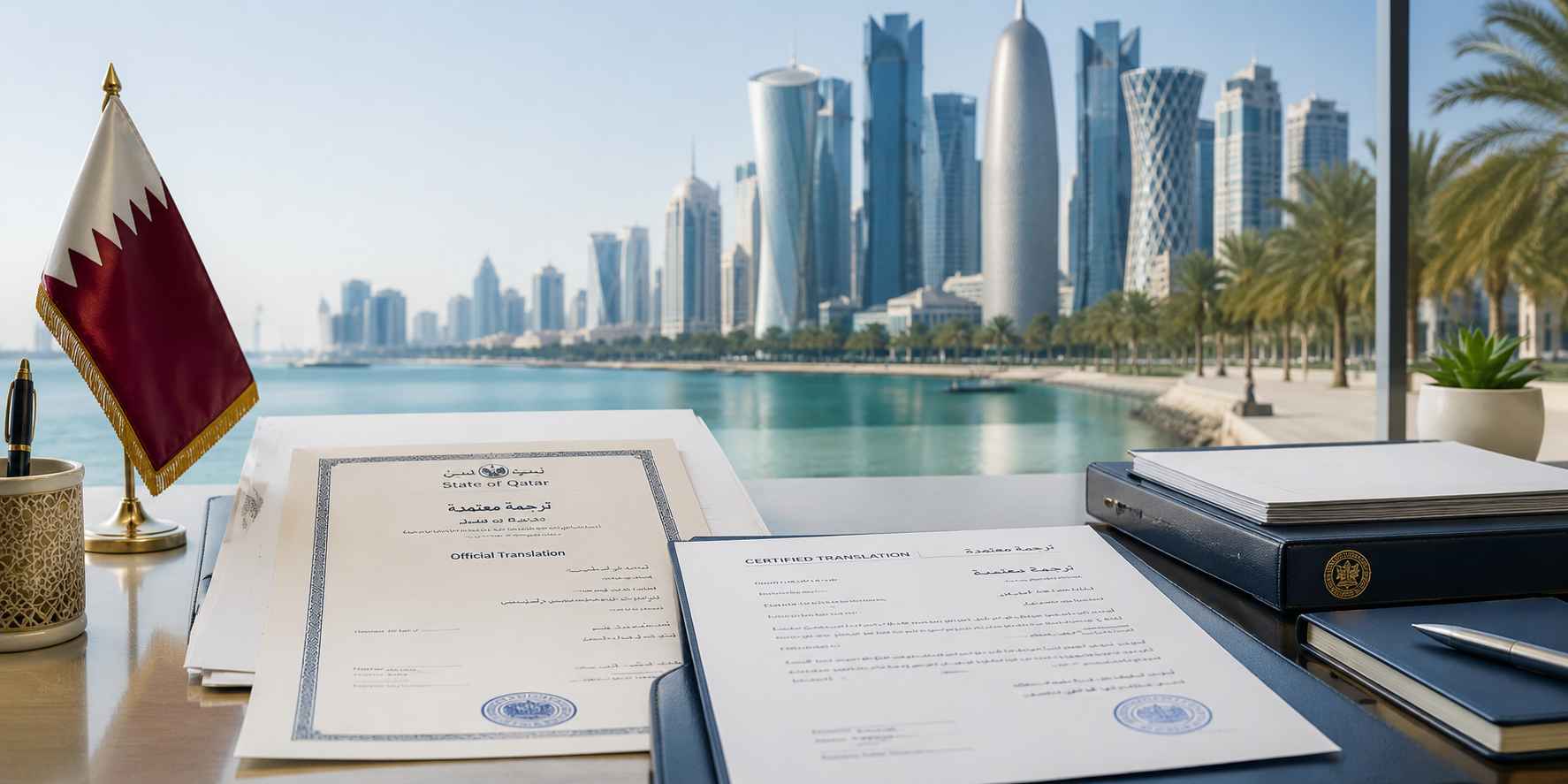 English to Arabic certified document translation in Qatar