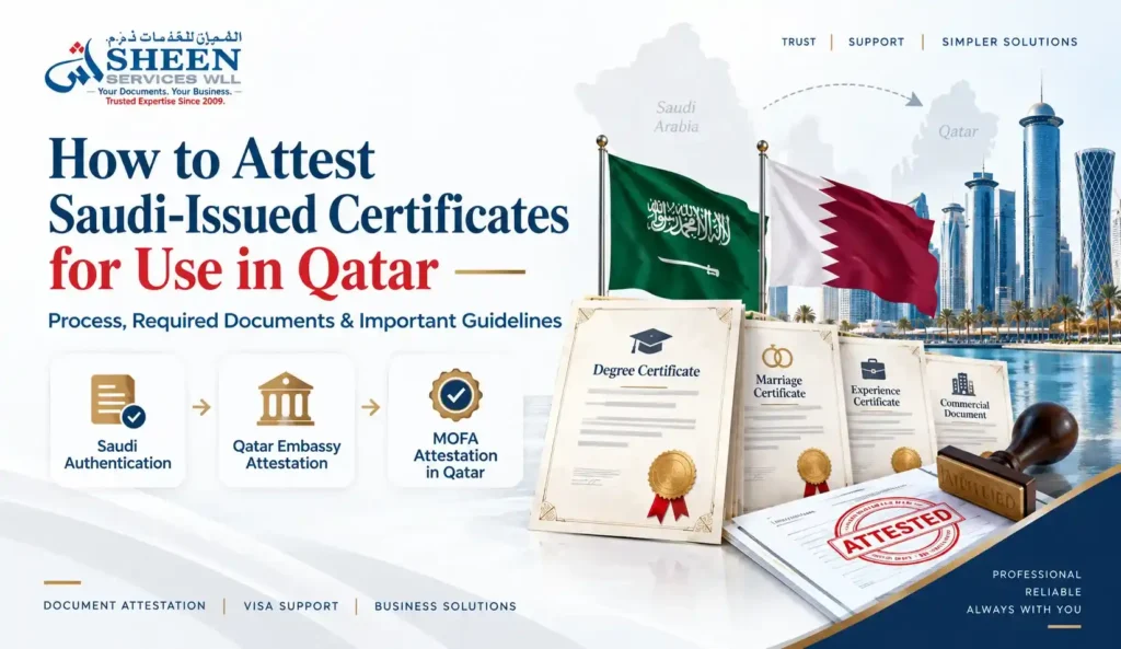 How to Attest Saudi-Issued Certificates for Use in Qatar