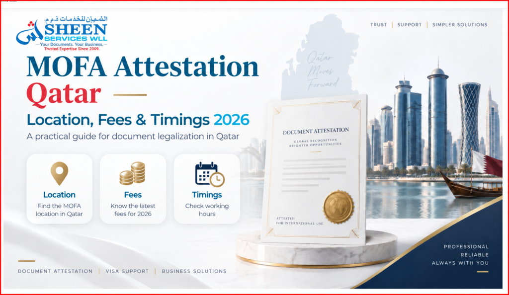 MOFA Attestation Qatar: Location, Fees & Timings 2026
