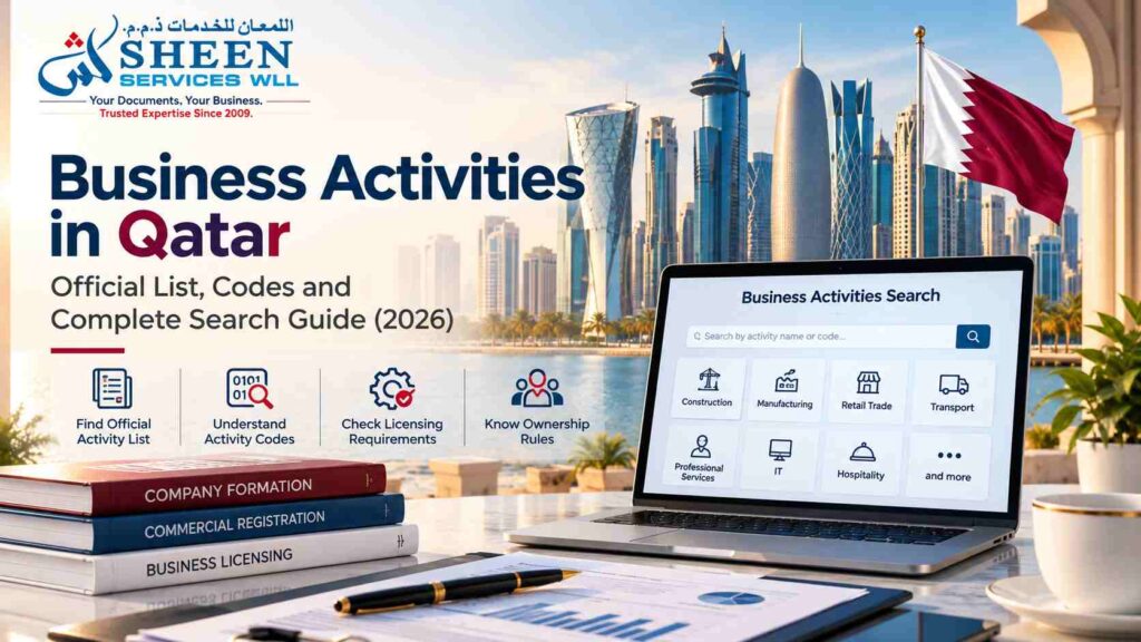 Business Activities in Qatar: Official List, Codes & Search Guide (2026)