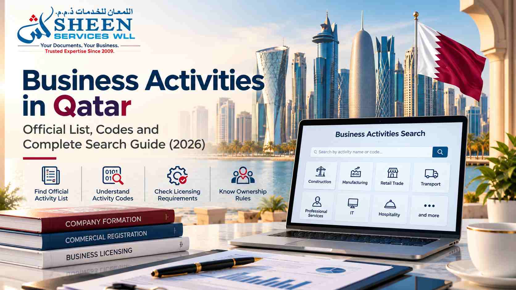 Business activities in Qatar – official activity list, codes and company registration guide